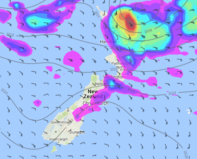 Monday's weather outlook  WeatherWatch - New Zealand's Weather Data &  Alerts Authority